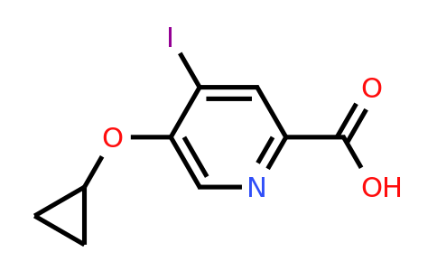 CAS 1243455-63-1 | 5-Cyclopropoxy-4-iodopicolinic acid