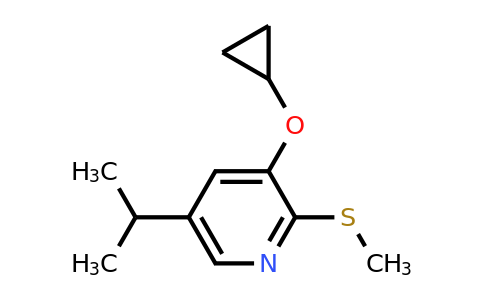 CAS 1243455-64-2 | 3-Cyclopropoxy-5-isopropyl-2-(methylthio)pyridine