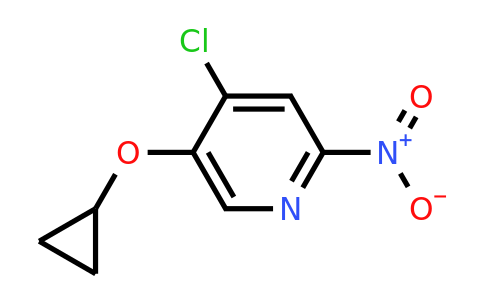 CAS 1243455-67-5 | 4-Chloro-5-cyclopropoxy-2-nitropyridine