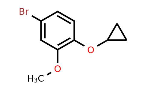 CAS 1243455-68-6 | 4-Bromo-1-cyclopropoxy-2-methoxybenzene