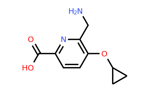 CAS 1243455-69-7 | 6-(Aminomethyl)-5-cyclopropoxypicolinic acid