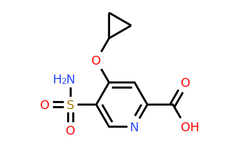 CAS 1243455-71-1 | 4-Cyclopropoxy-5-sulfamoylpicolinic acid