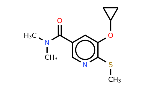 CAS 1243455-72-2 | 5-Cyclopropoxy-N,n-dimethyl-6-(methylthio)nicotinamide