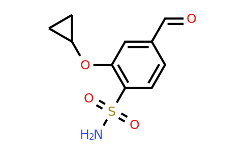 CAS 1243455-73-3 | 2-Cyclopropoxy-4-formylbenzenesulfonamide