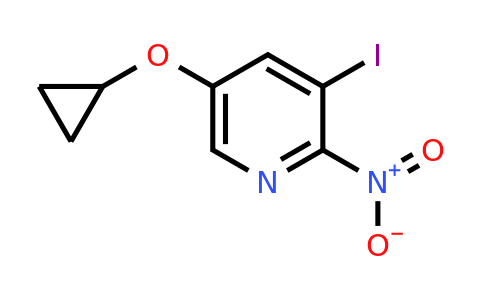 CAS 1243455-75-5 | 5-Cyclopropoxy-3-iodo-2-nitropyridine