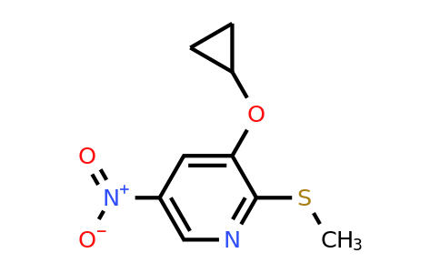 CAS 1243455-81-3 | 3-Cyclopropoxy-2-(methylthio)-5-nitropyridine