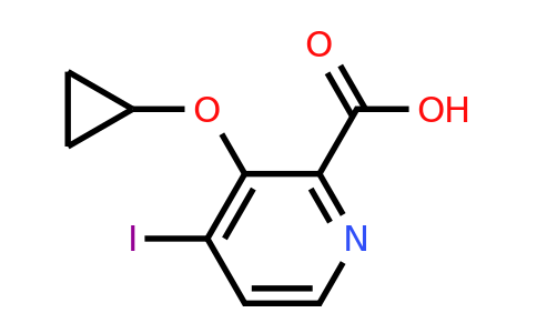 CAS 1243455-84-6 | 3-Cyclopropoxy-4-iodopicolinic acid
