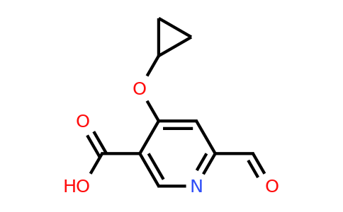 CAS 1243455-86-8 | 4-Cyclopropoxy-6-formylnicotinic acid