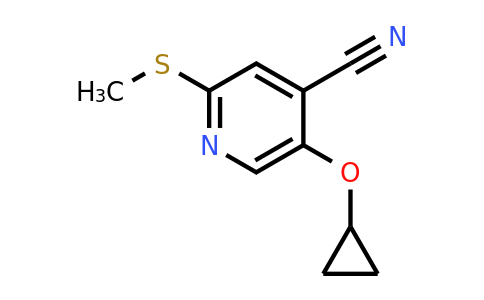 CAS 1243455-87-9 | 5-Cyclopropoxy-2-(methylsulfanyl)pyridine-4-carbonitrile