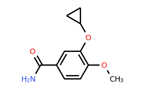 CAS 1243455-88-0 | 3-Cyclopropoxy-4-methoxybenzamide