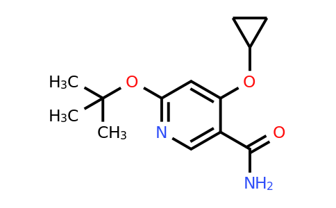 CAS 1243455-90-4 | 6-Tert-butoxy-4-cyclopropoxynicotinamide