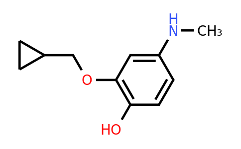 CAS 1243455-96-0 | 2-(Cyclopropylmethoxy)-4-(methylamino)phenol