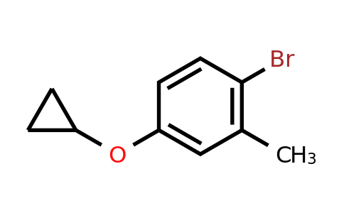 CAS 1243455-99-3 | 1-Bromo-4-cyclopropoxy-2-methylbenzene