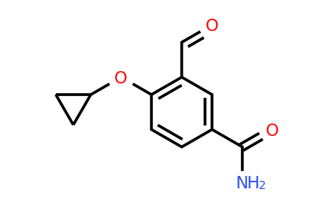 CAS 1243456-00-9 | 4-Cyclopropoxy-3-formylbenzamide