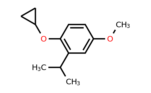 CAS 1243456-01-0 | 1-Cyclopropoxy-2-isopropyl-4-methoxybenzene