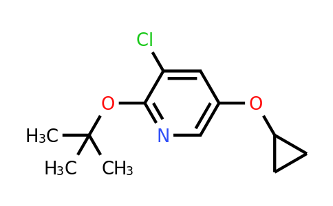 CAS 1243456-06-5 | 2-Tert-butoxy-3-chloro-5-cyclopropoxypyridine
