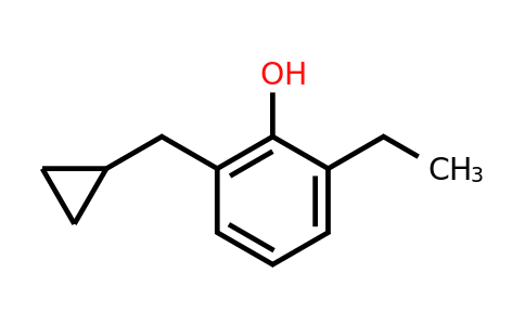 CAS 1243456-08-7 | 2-(Cyclopropylmethyl)-6-ethylphenol