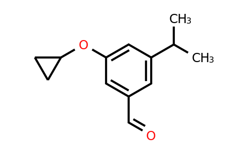 CAS 1243456-09-8 | 3-Cyclopropoxy-5-isopropylbenzaldehyde