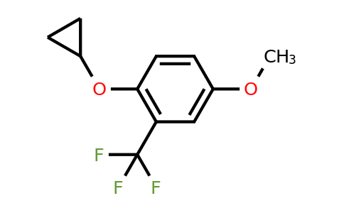 CAS 1243456-13-4 | 1-Cyclopropoxy-4-methoxy-2-(trifluoromethyl)benzene