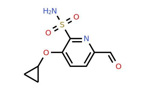 CAS 1243456-23-6 | 3-Cyclopropoxy-6-formylpyridine-2-sulfonamide