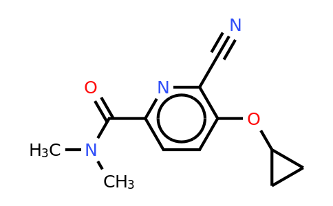 CAS 1243456-25-8 | 6-Cyano-5-cyclopropoxy-N,n-dimethylpicolinamide