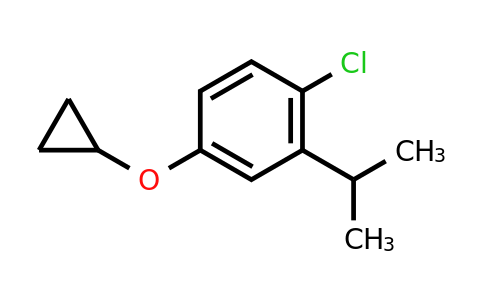 CAS 1243456-32-7 | 1-Chloro-4-cyclopropoxy-2-(propan-2-YL)benzene