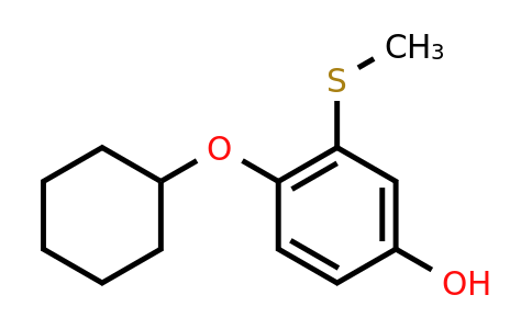 CAS 1243456-34-9 | 4-(Cyclohexyloxy)-3-(methylthio)phenol