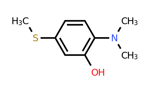 CAS 1243456-38-3 | 2-(Dimethylamino)-5-(methylsulfanyl)phenol