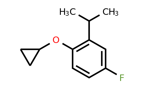 CAS 1243456-40-7 | 1-Cyclopropoxy-4-fluoro-2-(propan-2-YL)benzene