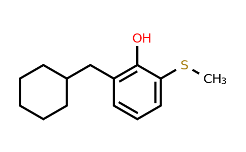 2-(Cyclohexylmethyl)-6-(methylthio)phenol