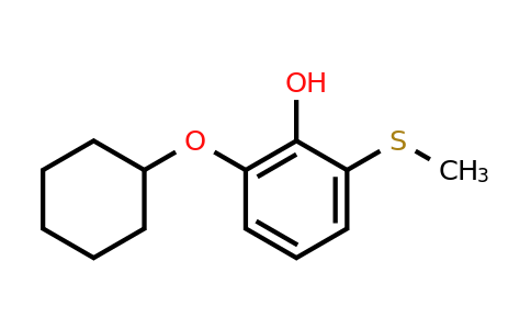 CAS 1243456-51-0 | 2-(Cyclohexyloxy)-6-(methylthio)phenol