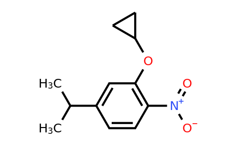 CAS 1243456-54-3 | 2-Cyclopropoxy-4-isopropyl-1-nitrobenzene