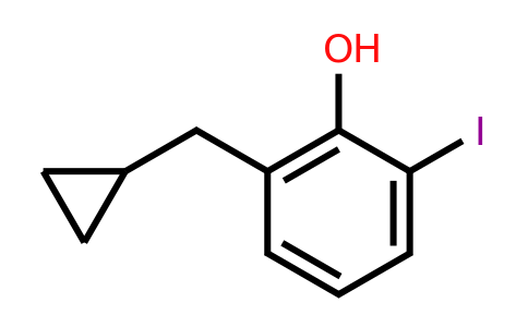 CAS 1243456-57-6 | 2-(Cyclopropylmethyl)-6-iodophenol