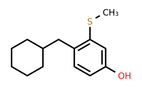CAS 1243456-59-8 | 4-(Cyclohexylmethyl)-3-(methylthio)phenol
