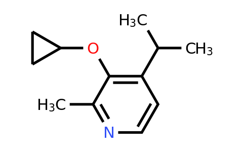 CAS 1243456-61-2 | 3-Cyclopropoxy-2-methyl-4-(propan-2-YL)pyridine