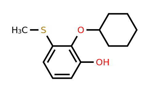 CAS 1243456-63-4 | 2-(Cyclohexyloxy)-3-(methylthio)phenol
