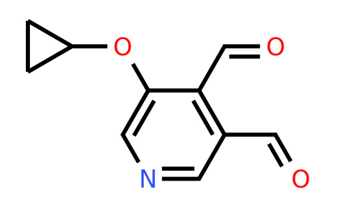 CAS 1243456-67-8 | 5-Cyclopropoxypyridine-3,4-dicarbaldehyde