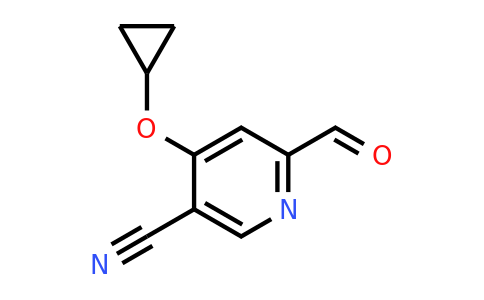 CAS 1243456-78-1 | 4-Cyclopropoxy-6-formylnicotinonitrile