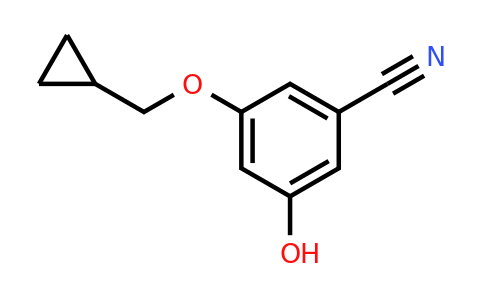 CAS 1243456-83-8 | 3-(Cyclopropylmethoxy)-5-hydroxybenzonitrile