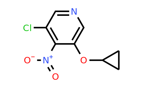 CAS 1243456-84-9 | 3-Chloro-5-cyclopropoxy-4-nitropyridine