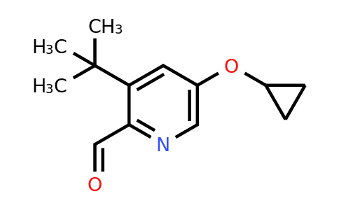 CAS 1243456-89-4 | 3-Tert-butyl-5-cyclopropoxypicolinaldehyde