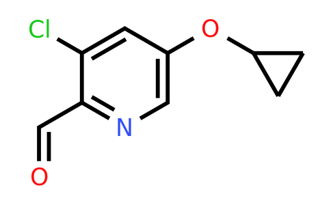 CAS 1243456-95-2 | 3-Chloro-5-cyclopropoxypicolinaldehyde