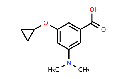 CAS 1243456-96-3 | 3-Cyclopropoxy-5-(dimethylamino)benzoic acid