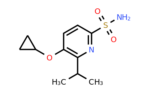CAS 1243457-00-2 | 5-Cyclopropoxy-6-isopropylpyridine-2-sulfonamide