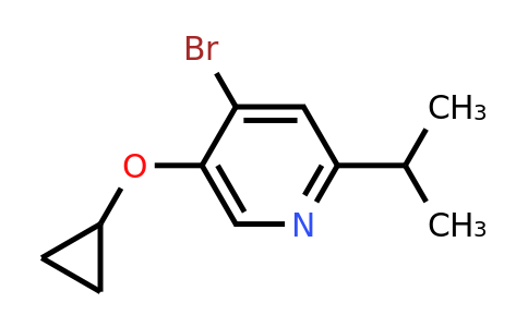 CAS 1243457-09-1 | 4-Bromo-5-cyclopropoxy-2-(propan-2-YL)pyridine