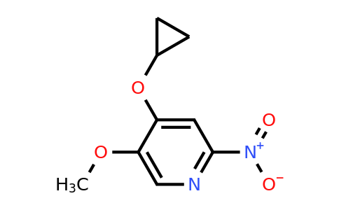 CAS 1243457-22-8 | 4-Cyclopropoxy-5-methoxy-2-nitropyridine