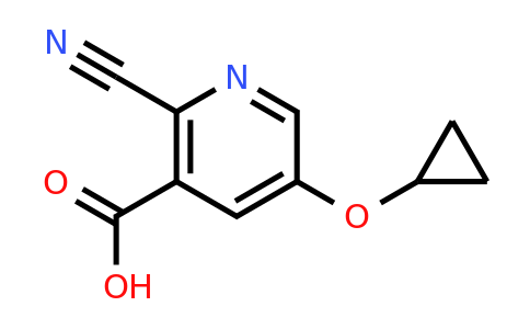 CAS 1243457-24-0 | 2-Cyano-5-cyclopropoxynicotinic acid