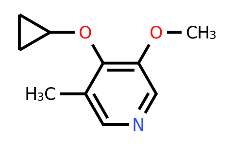 CAS 1243457-27-3 | 4-Cyclopropoxy-3-methoxy-5-methylpyridine