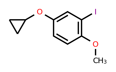 CAS 1243457-31-9 | 4-Cyclopropoxy-2-iodo-1-methoxybenzene