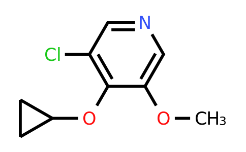 CAS 1243457-34-2 | 3-Chloro-4-cyclopropoxy-5-methoxypyridine
